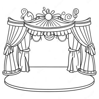 Talent Show Stage Coloring Page 47063-39167