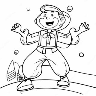 Exciting Talent Show Performer Coloring Page 47064-39162