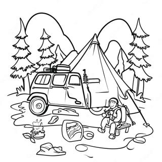 Outdoor Adventure Coloring Page 4711-3787