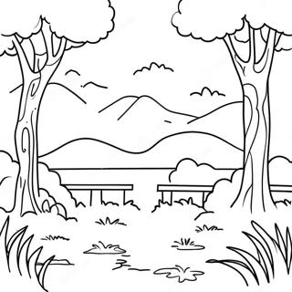 Serene Nature Landscape Coloring Page 4712-3789