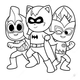 Pj Masks Halloween Coloring Pages