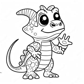 Gekko In Spooky Costume Coloring Page 47134-39228