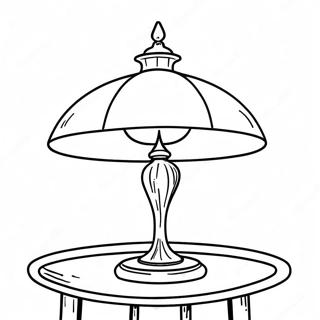 Vintage Table Lamp Coloring Page 47144-39222