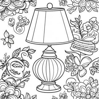 Vintage Table Lamp Coloring Page 47144-39223