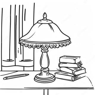 Vintage Table Lamp Coloring Page 47144-39224