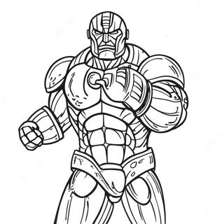 Red Titan In Action Coloring Page 47164-39245