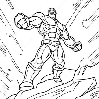 Red Titan In Action Coloring Page 47164-39247