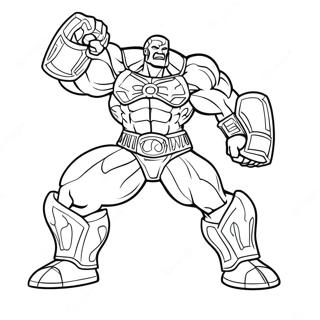 Red Titan In Action Coloring Page 47164-39248