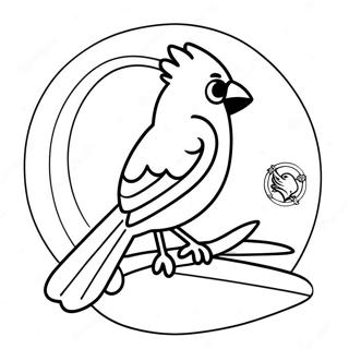 St Louis Cardinals Logo Coloring Page 47173-39250