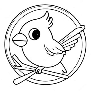 St Louis Cardinals Logo Coloring Page 47173-39251