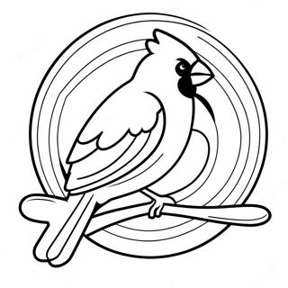 St Louis Cardinals Logo Coloring Page 47173-39252