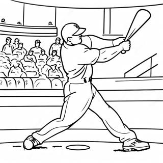 St Louis Cardinals Player Hitting Coloring Page 47174-39254