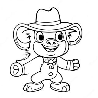 Cheerful Illini Mascot Coloring Page 47184-39265