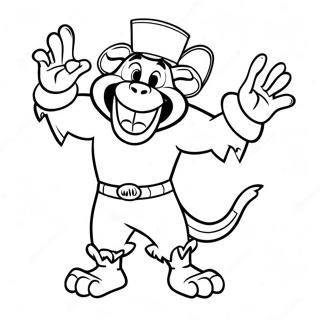 Cheerful Illini Mascot Coloring Page 47184-39268