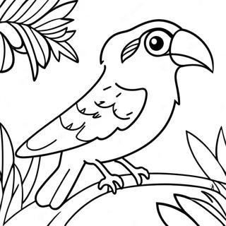 Tropical Bird Coloring Page 47193-39263