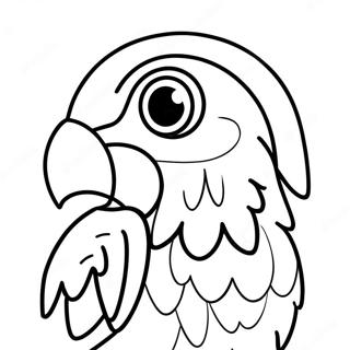 Colorful Parrot Tropical Bird Coloring Page 47194-39278