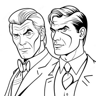 Two Face In Gotham City Coloring Page 47204-39270