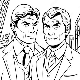 Two Face In Gotham City Coloring Page 47204-39272