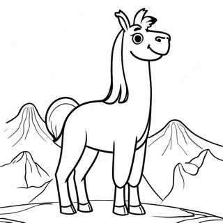 Kuzco In His Llama Form Coloring Page 47214-39285