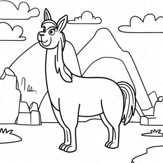 Kuzco In His Llama Form Coloring Page 47214-39287