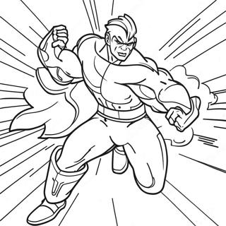 Dynamic Force In Action Coloring Page 47304-39359