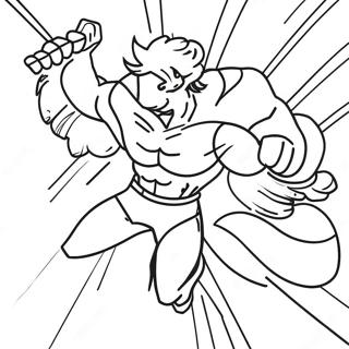 Dynamic Force In Action Coloring Page 47304-39360