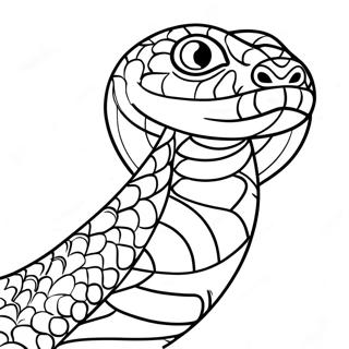 Realistic Snake Coloring Page 4731-3802