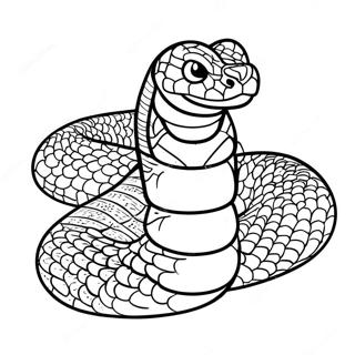 Realistic Snake Coloring Page 4731-3803