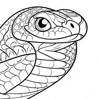 Realistic Snake Coloring Page 4731-3804