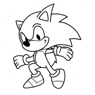 Vector Sonic Coloring Page 47333-39382