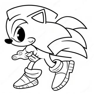 Vector Sonic Coloring Page 47333-39383