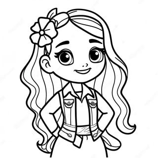 Jade From Rainbow High In Stylish Outfit Coloring Page 47344-39387