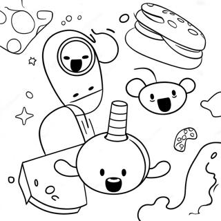 Funny Pun Illustrations Coloring Page 47354-39404