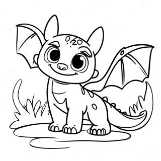 Baby Toothless Coloring Page 47363-39400