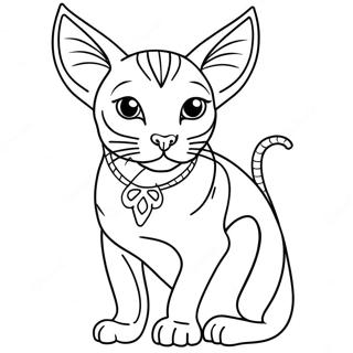 Sphynx Cat Coloring Page 47383-39431