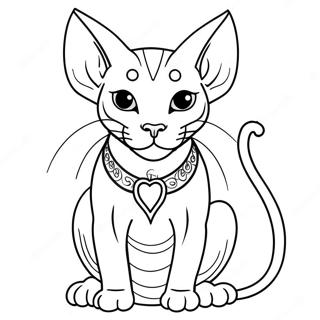 Playful Sphynx Cat Coloring Page 47384-39420