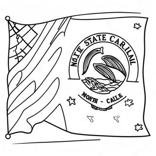 North Carolina State Flag Coloring Page 47423-39446