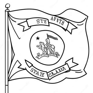 North Carolina State Flag Coloring Page 47423-39447