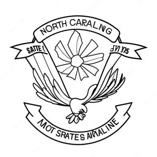 North Carolina State Flag Coloring Page 47423-39448