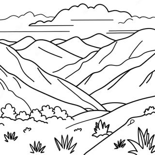 Beautiful Blue Ridge Mountains Coloring Page 47424-39453