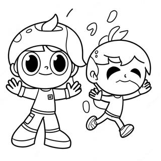 Timmy Turner And Cosmo Coloring Page 4742-3813