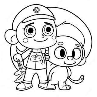 Timmy Turner And Cosmo Coloring Page 4742-3815