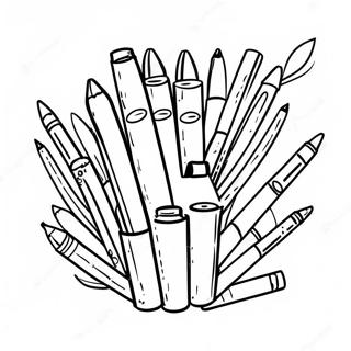 Bright Markers Coloring Page 47444-39469