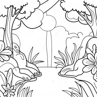 Colorful Garden Of Eden Coloring Page 47454-39477