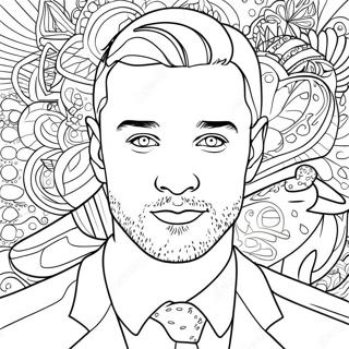 Justin Timberlake Coloring Page 47463-39484