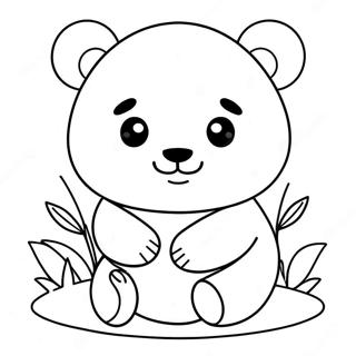 Kawaii Panda Coloring Page 47473-39491