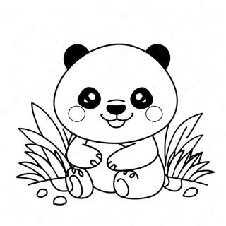 Kawaii Panda Coloring Page 47473-39492