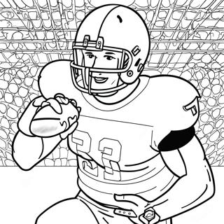 Alabama Football Player In Action Coloring Page 47484-39499