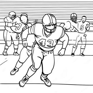 Alabama Football Player In Action Coloring Page 47484-39500