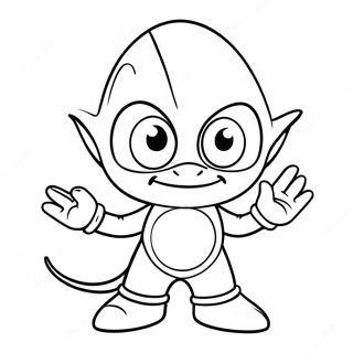 Espio Character Coloring Page 47503-39514